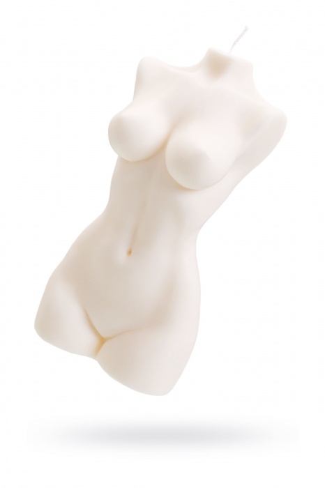 Белая интерьерная свеча в форме женского торса - 850 гр. - Pecado - купить с доставкой в Смоленске