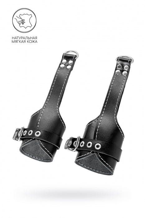 Черные подвесы с белой строчкой - Pecado - купить с доставкой в Смоленске