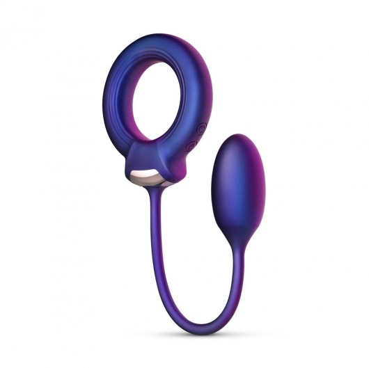 Фиолетовое эрекционное виброкольцо с анальным шариком Eclipse - ONE DC B.V. - в Смоленске купить с доставкой
