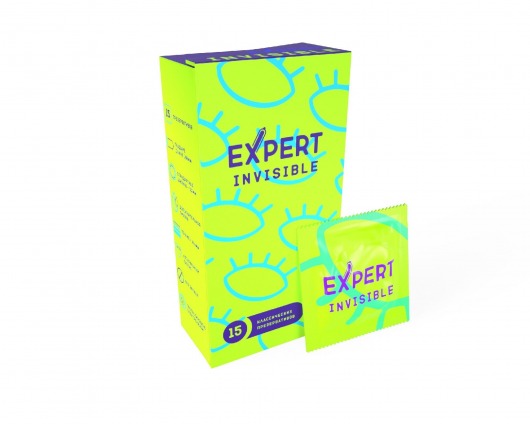 Ультратонкие презервативы Expert Invisible - 15 шт. - Expert - купить с доставкой в Смоленске