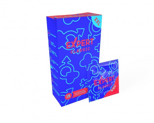 Презервативы увеличенного размера Expert Classic XXL - 15 шт. - Expert - купить с доставкой в Смоленске