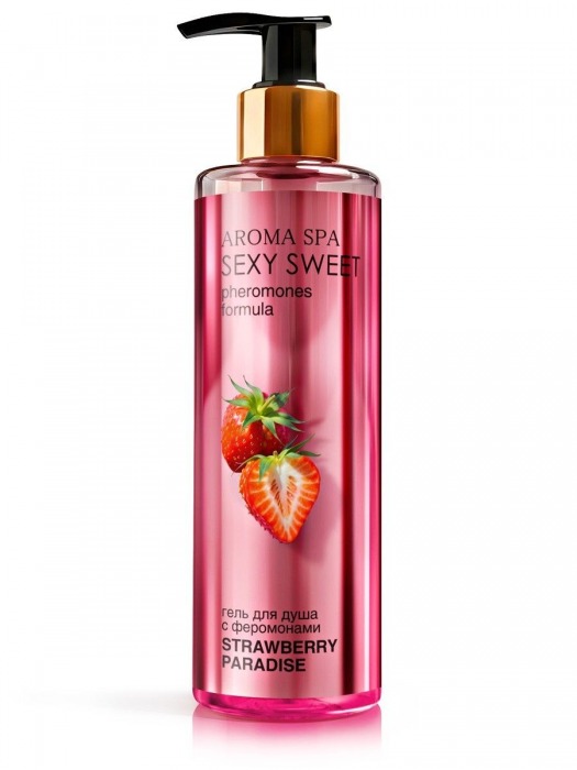 Гель для душа с феромонами и ароматом клубники Strawberry Paradise - 200 мл. -  - Магазин феромонов в Смоленске