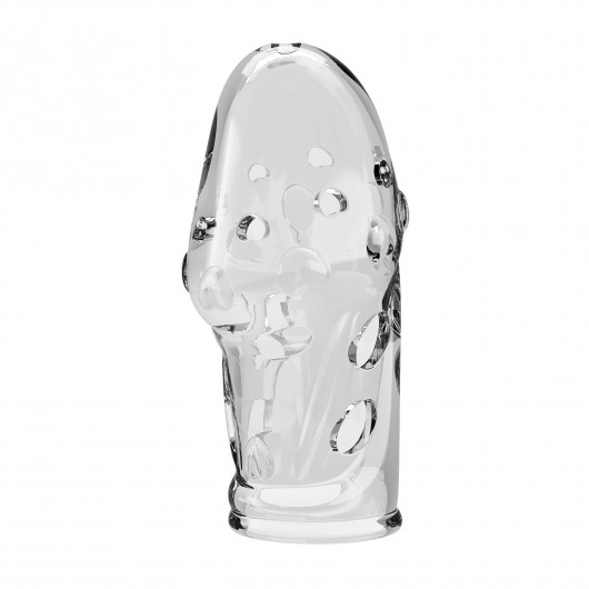 Прозрачная насадка на пенис Booker - 8 см. - Baile - в Смоленске купить с доставкой