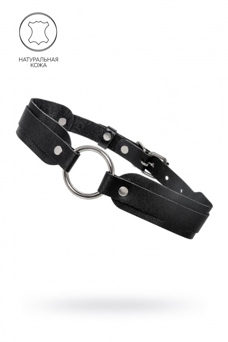Черный кожаный чокер-ошейник со скруглёнными углами - Pecado - купить с доставкой в Смоленске