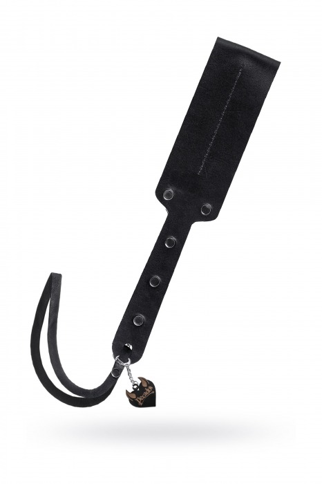 Черный кожаный пэддл - 32 см. - Pecado - купить с доставкой в Смоленске