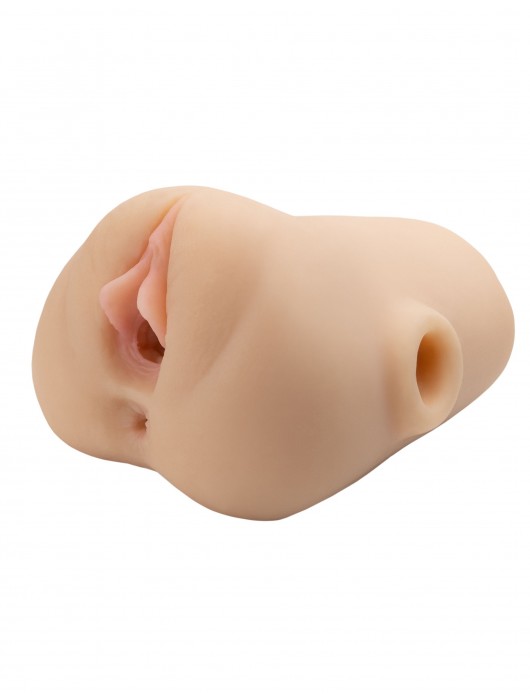 Телесный мастурбатор с вибрацией Double Pounder Vibrating Squeeze Stroker - Pipedream - в Смоленске купить с доставкой