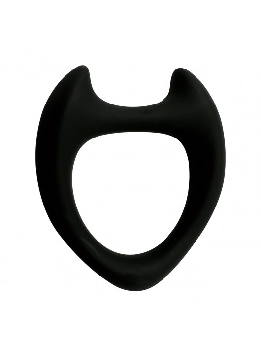 Черное эрекционное кольцо с рожками Wooomy Toro M - Adrien Lastic - в Смоленске купить с доставкой