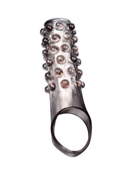 Дымчатая насадка на пенис с выпуклостями - 11 см. - Sex Expert - в Смоленске купить с доставкой