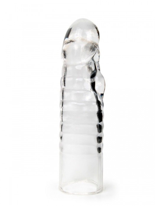 Прозрачная закрытая насадка на член - 15 см. - Sex Expert - в Смоленске купить с доставкой