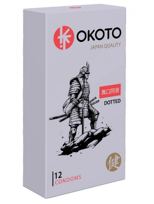 Точечные презервативы OKOTO Dotted - 12 шт. - Sitabella - купить с доставкой в Смоленске