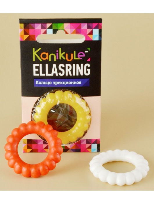 Цветное рельефное эрекционное кольцо Ellasring - Sitabella - в Смоленске купить с доставкой
