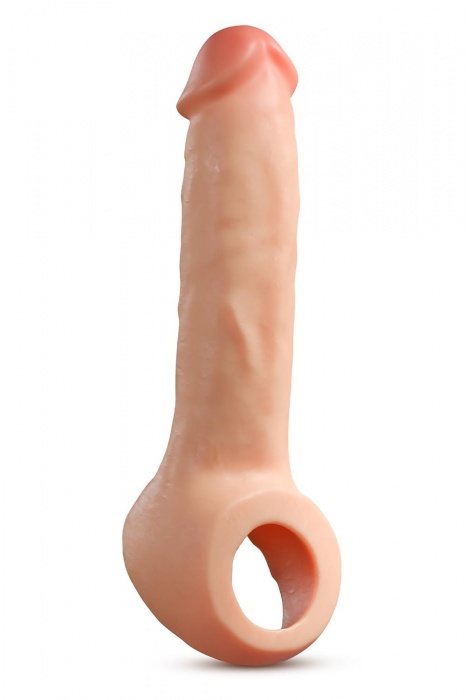 Телесная насадка-удлинитель Thrive 8.75 Inch Realistic Penis Extender Sleeve - 22,2 см. - Blush Novelties - в Смоленске купить с доставкой
