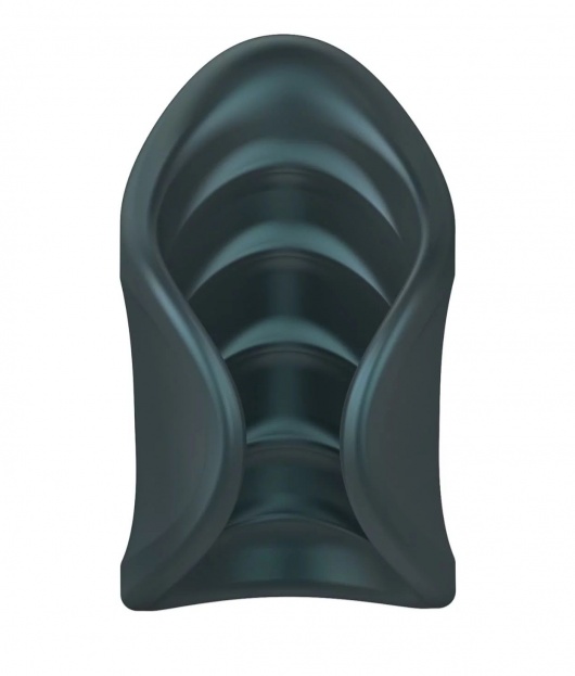 Серый сквозной мастурбатор с вибрацией Manwan Starter - Manwan - в Смоленске купить с доставкой