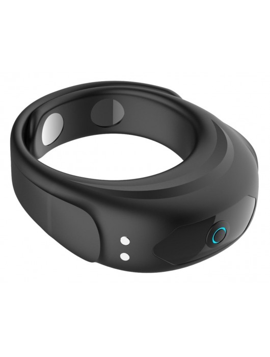 Черное эрекционное виброкольцо на ремешках - Boys of Toys - в Смоленске купить с доставкой