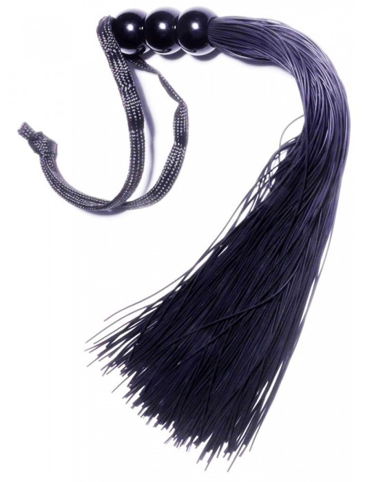 Черная силиконовая плетка - 25,4 см. - Boys of Toys - купить с доставкой в Смоленске