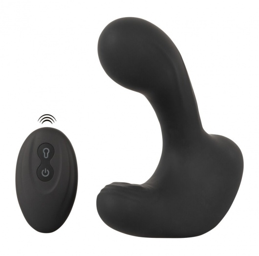 Черная анальная вибропробка с функцией расширения RC Butt Plug with 3 functions - Orion - в Смоленске купить с доставкой