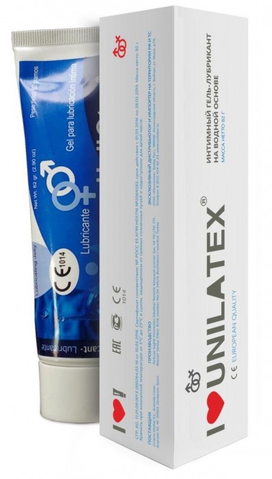 Лубрикант на водной основе Unilatex Gel - 80 мл. - Unilatex - купить с доставкой в Смоленске