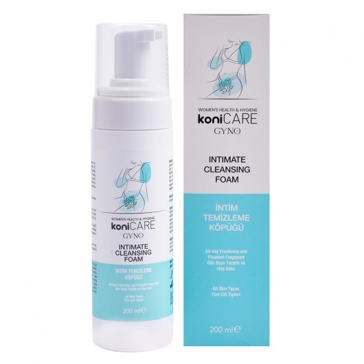 Пенка для интимной гигиены Konicare Gyno Intimate Cleasing Foam - 200 мл. - JoyDrops - купить с доставкой в Смоленске