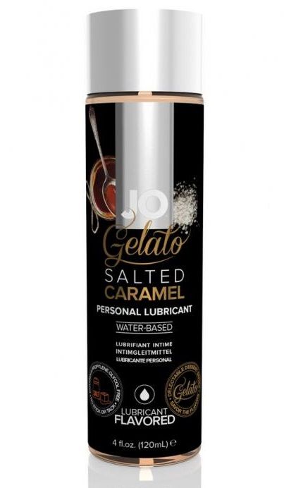 Лубрикант с ароматом солёной карамели JO GELATO SALTED CARAMEL - 120 мл. - System JO - купить с доставкой в Смоленске