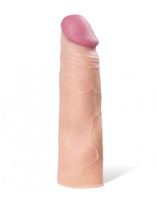 Реалистичная насадка с ярко выраженной головкой - 16,5 см. - A-toys - в Смоленске купить с доставкой