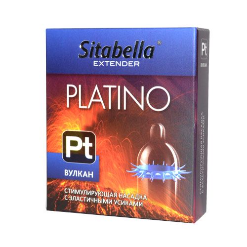 Стимулирующая насадка с усиками Platino  Вулкан - Sitabella - купить с доставкой в Смоленске