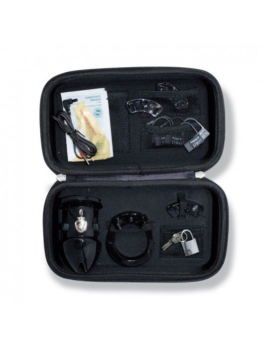 Пояс верности с электростимуляцией Mystim Pubic Enemy No1 Black Edition - MyStim - купить с доставкой в Смоленске