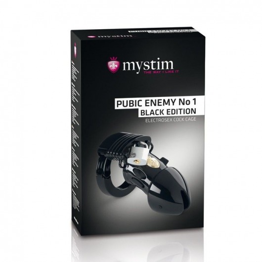 Пояс верности с электростимуляцией Mystim Pubic Enemy No1 Black Edition - MyStim - купить с доставкой в Смоленске