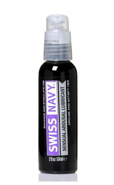 Возбуждающий гель-лубрикант на водной основе Sensual Arousal Lubricant - 59 мл. - Swiss navy - купить с доставкой в Смоленске