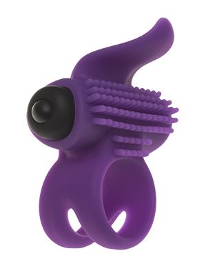 Эрекционное кольцо с подхватом мошонки и стимуляцией клитора Bullet Lastic Ring - Adrien Lastic - в Смоленске купить с доставкой