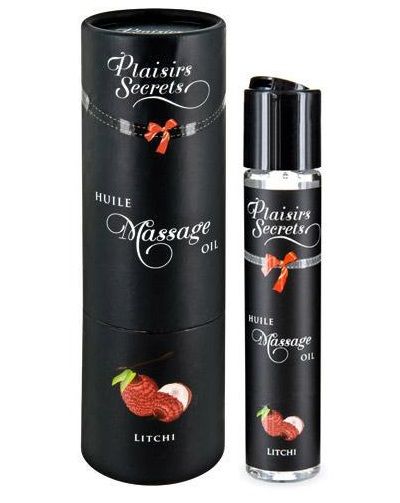 Массажное масло с ароматом личи Huile de Massage Gourmande Litchi - 59 мл. - Plaisir Secret - купить с доставкой в Смоленске