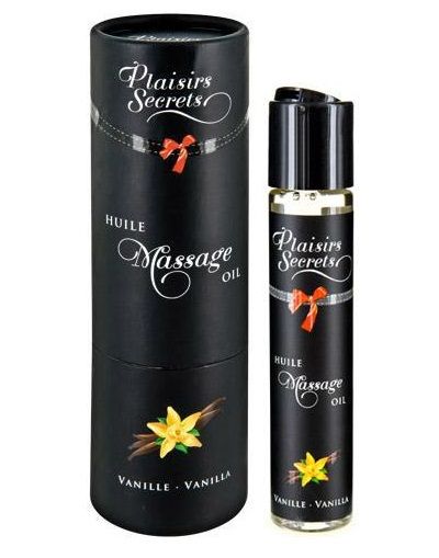Массажное масло с ароматом ванили Huile de Massage Gourmande Vanille - 59 мл. - Plaisir Secret - купить с доставкой в Смоленске