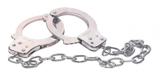 Наручники из металла с длинной цепочкой CHROME HANDCUFFS METAL HANDCUFFS W. KEY - NMC - купить с доставкой в Смоленске