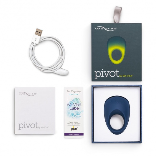 Синее эрекционное виброкольцо We-vibe Pivot - We-vibe - в Смоленске купить с доставкой