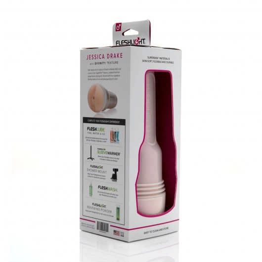Мастурбатор-вагина Fleshlight Girls - Jessica Drake Heavenly - Fleshlight - в Смоленске купить с доставкой