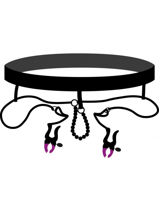 Трусики с зажимами для половых губ и бусинками для массажа промежности - Orion - купить с доставкой в Смоленске