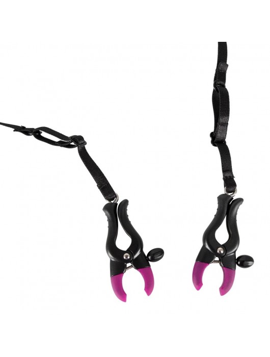 Трусики с зажимами для половых губ и бусинками для массажа промежности - Orion - купить с доставкой в Смоленске