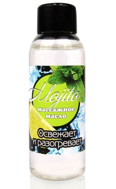 Массажное масло для тела Mojito с ароматом лайма - 50 мл. - Биоритм - купить с доставкой в Смоленске