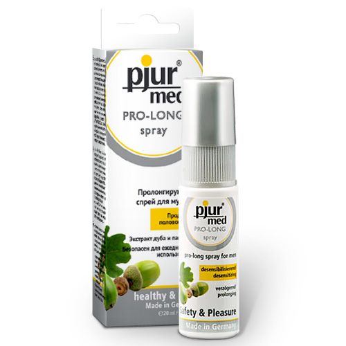 Пролонгирующий спрей с экстрактом дуба и пантенолом pjur MED Pro-long Spray - 20 мл. - Pjur - купить с доставкой в Смоленске