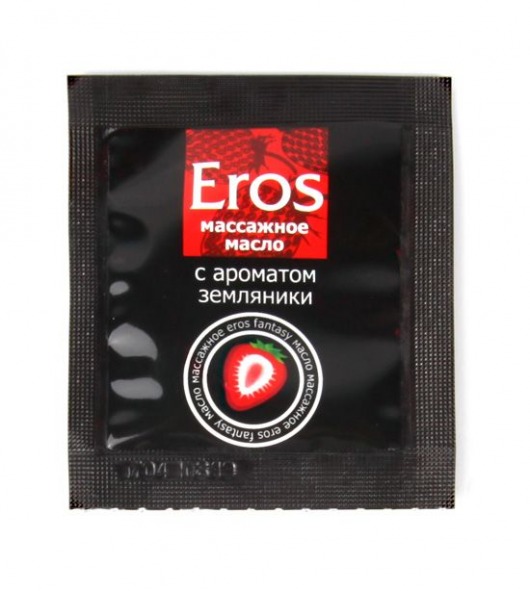 Пробник массажного масла с ароматом земляники Eros fantasy - 4 гр. - Биоритм - купить с доставкой в Смоленске