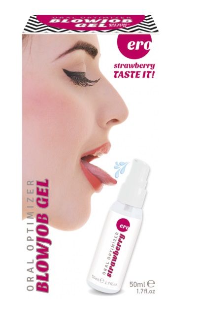 Увлажняющий гель для орального секса с ароматом клубники - 50 мл. - Ero - купить с доставкой в Смоленске