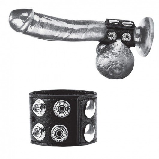 Ремень на член и мошонку 1.5  Cock Ring With Ball Strap - BlueLine - купить с доставкой в Смоленске