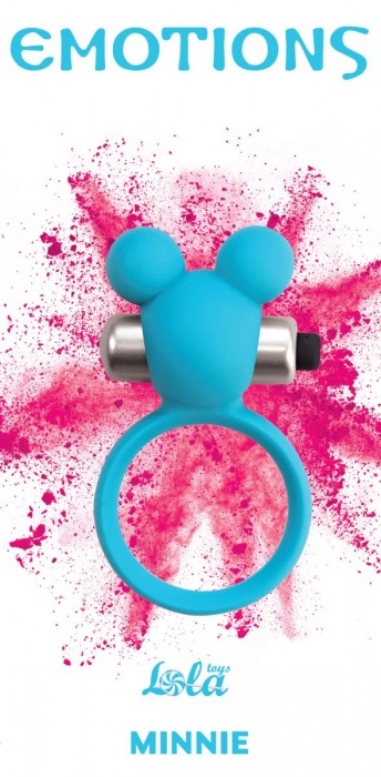 Голубое эрекционное виброколечко Emotions Minnie Breeze - Lola Games - в Смоленске купить с доставкой