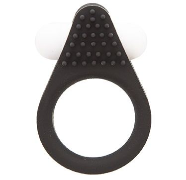 Чёрное эрекционное кольцо LIT-UP SILICONE STIMU RING 1 BLACK - Dream Toys - в Смоленске купить с доставкой