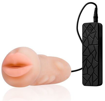 Мастурбатор-ротик с вибрацией REALSTUFF VIBRATING MASTURBATOR MOUTH - Dream Toys - в Смоленске купить с доставкой