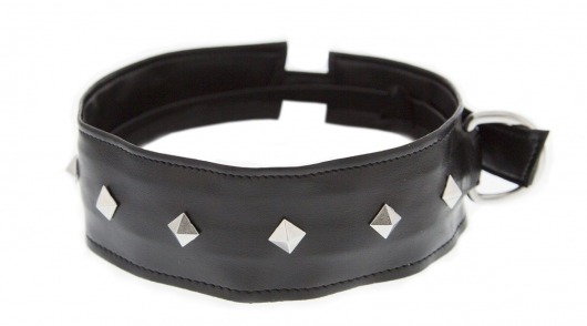 Полиуретановый ошейник с пуклями Collar with Studs - Blush Novelties - купить с доставкой в Смоленске