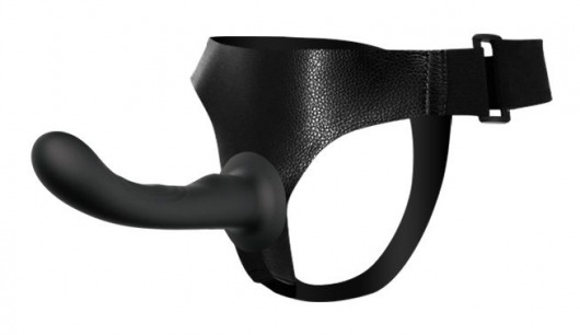 Страпон с изогнутой головкой Ultra Harness Curvy Dildo - 15,8 см. - Baile - купить с доставкой в Смоленске