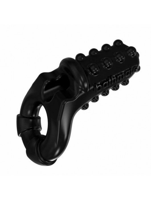 Чёрное эрекционное виброкольцо Tickle - Bathmate - в Смоленске купить с доставкой