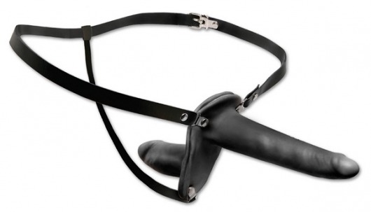Женский страпон с вагинальной пробкой Double Penetrix Strap-on - 15 см. - Pipedream - купить с доставкой в Смоленске