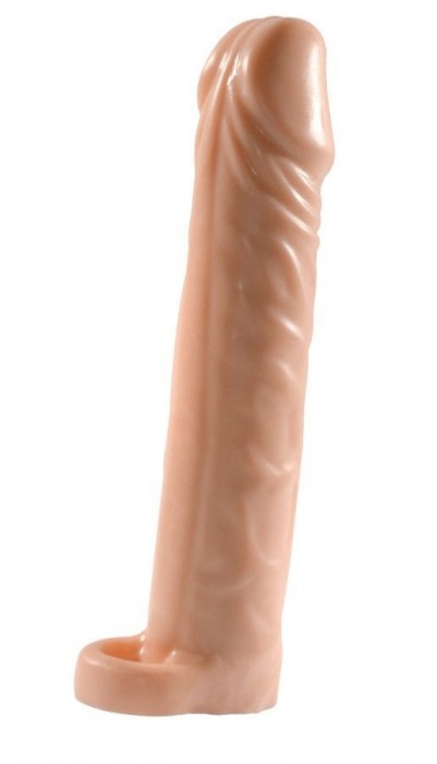 Телесная насадка-удлинитель Extension sleeve с подхватом - 17 см. - Sitabella - в Смоленске купить с доставкой