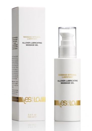 Массажный гель-смазка на силиконовой основе Allover Massage Gel - 100 мл. - YESforLOV - купить с доставкой в Смоленске